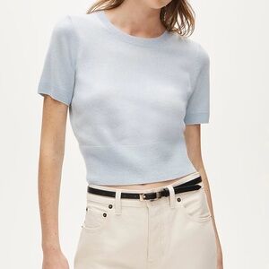 NWT J.Crew Cashmere Shrunken T-shirt in Sea